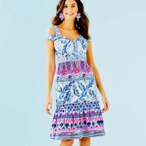 Lilly Pulitzer Iva Midi Dress in Flock Together